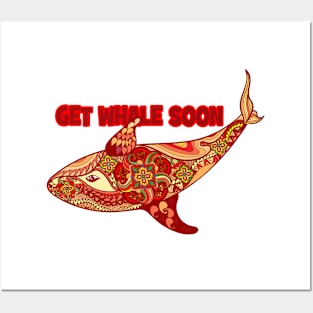 Get Whale Soon art design Posters and Art